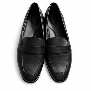 Old Navy Black Leather-Look Penny Loafers